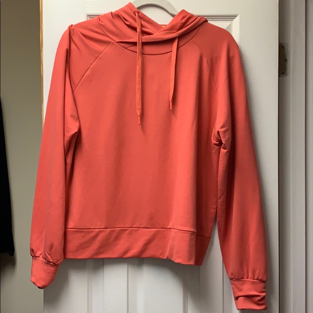 Coral light-weight hoodie